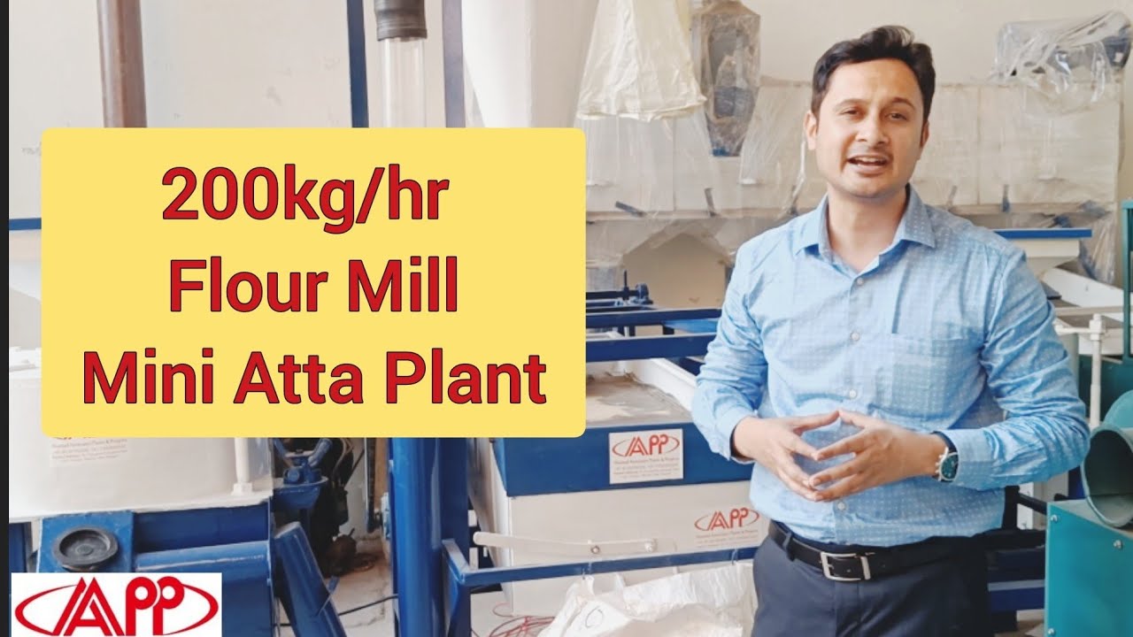 Atta Chakki Machine Heavy Duty Flour Mill Plant 200kg/hr +91-7300820345