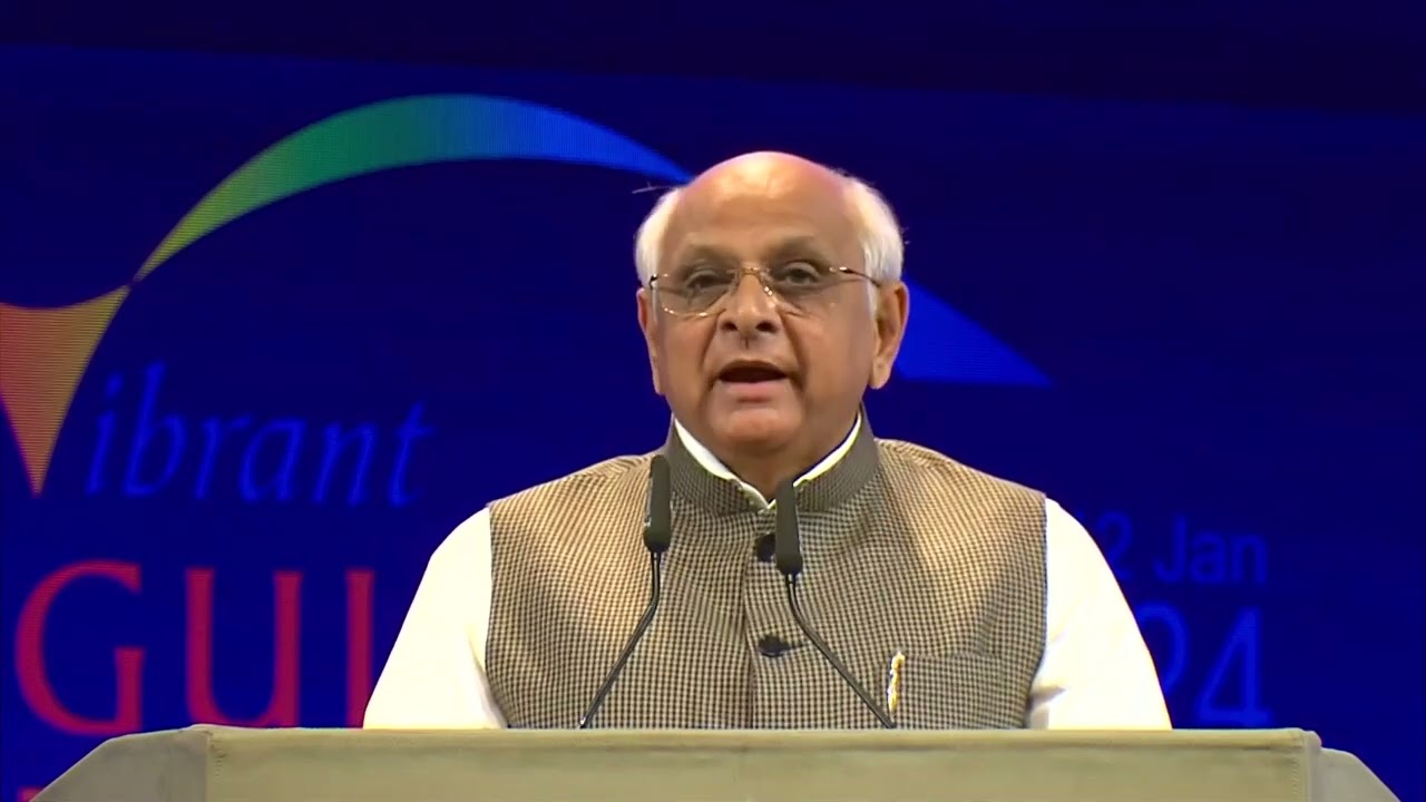 Gujarat CM Bhupendra Patel addresses Vibrant Gujarat Global Summit 2024 at Mahatma Mandir