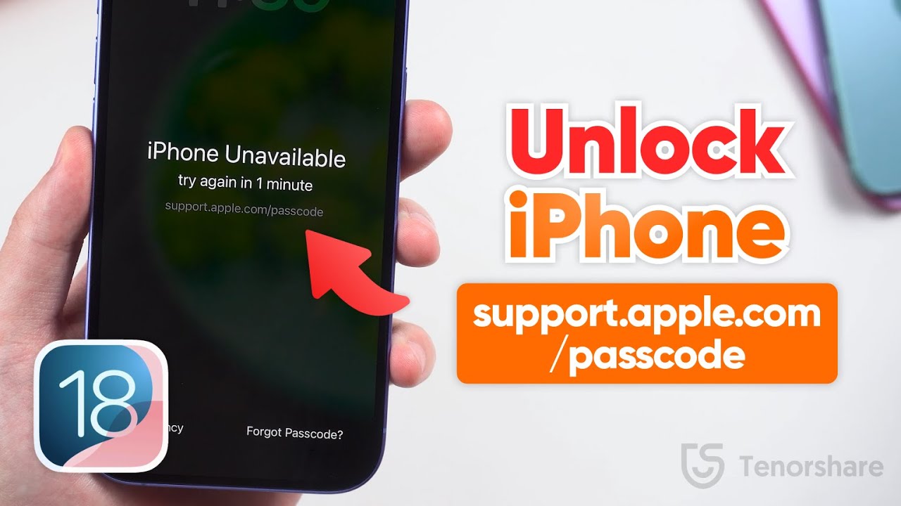 How to Unlock iPhone support.apple.com/passcode Screen on iOS 18 | 2026