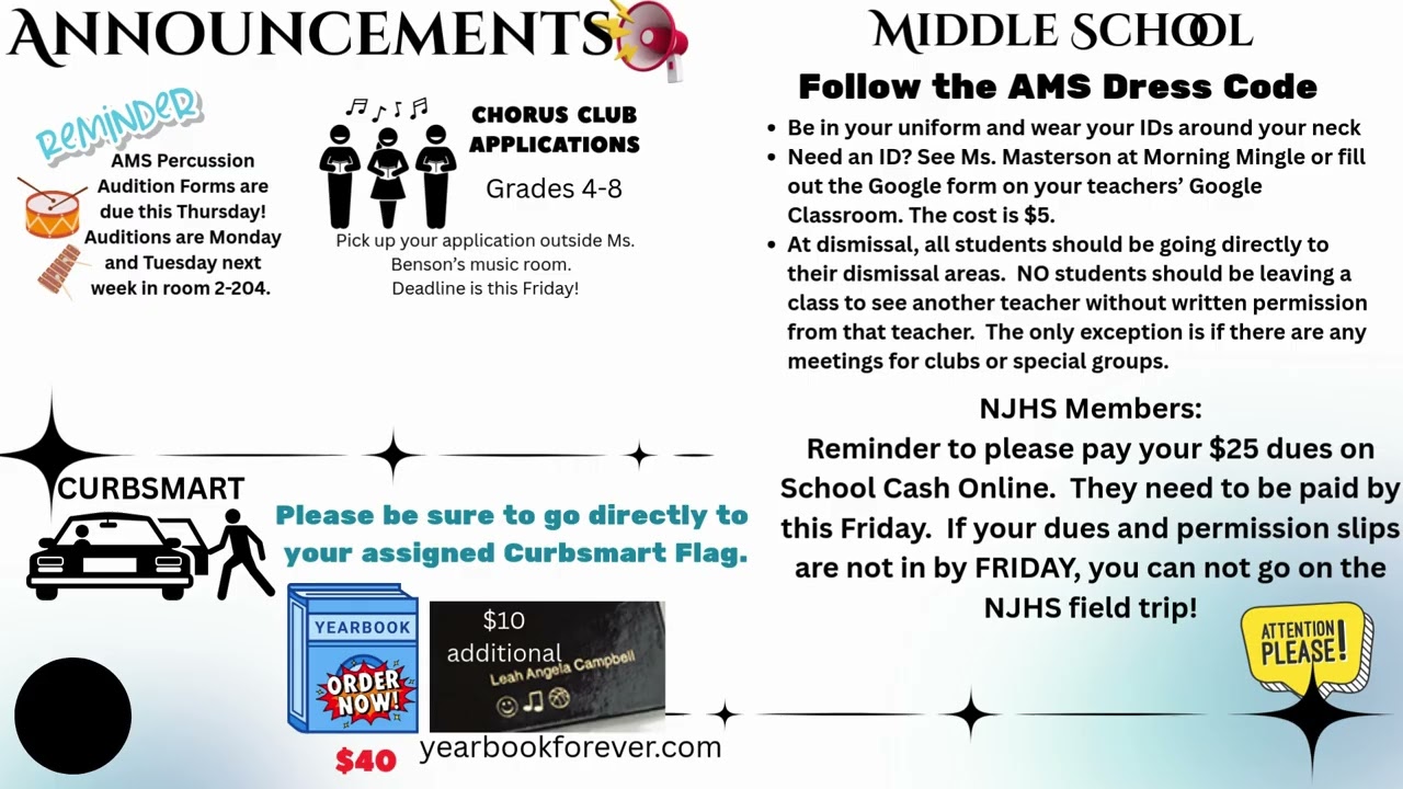 9.2.25 Tuesday MS and Elem. AMS Morning Show