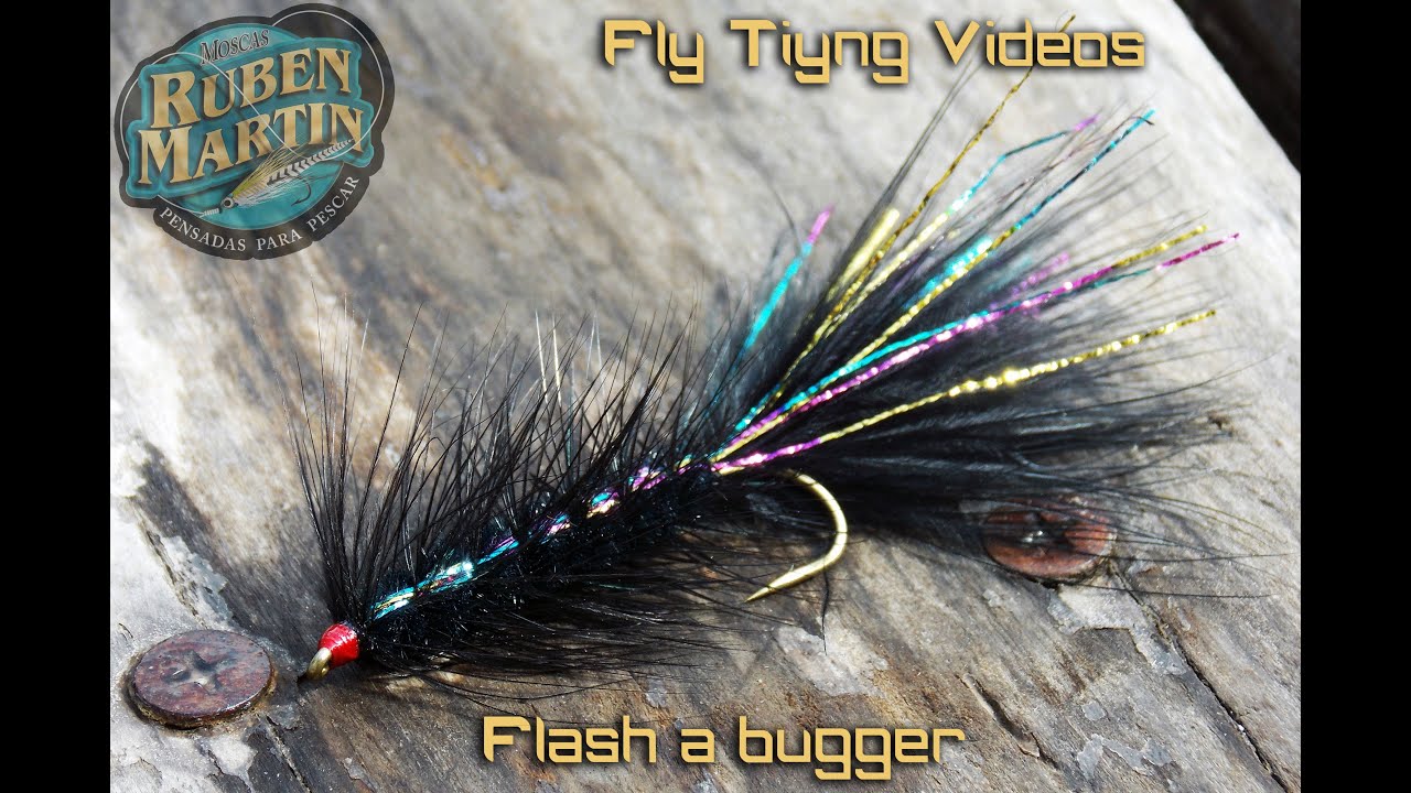 Flash a bugger - woolly bugger variation fly tying instructions by Ruben Martin