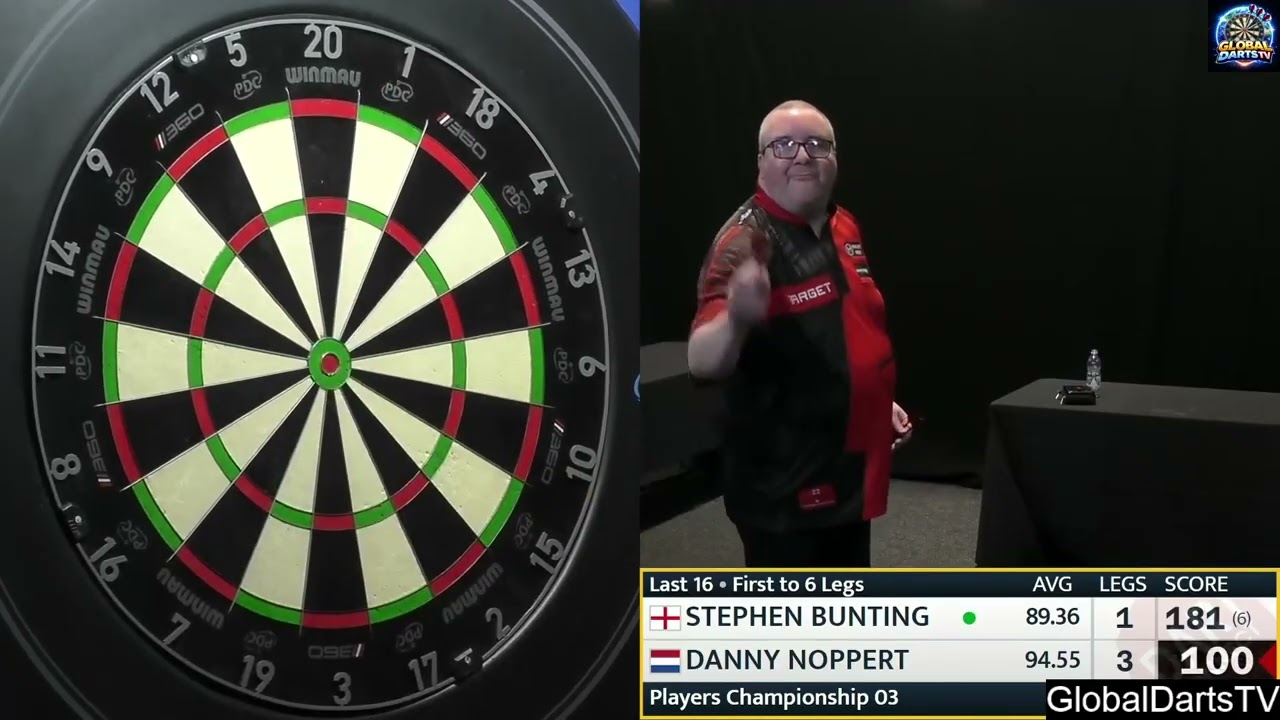 Stephen Bunting vs Danny Noppert 2026 Players Championship 3 1/8
