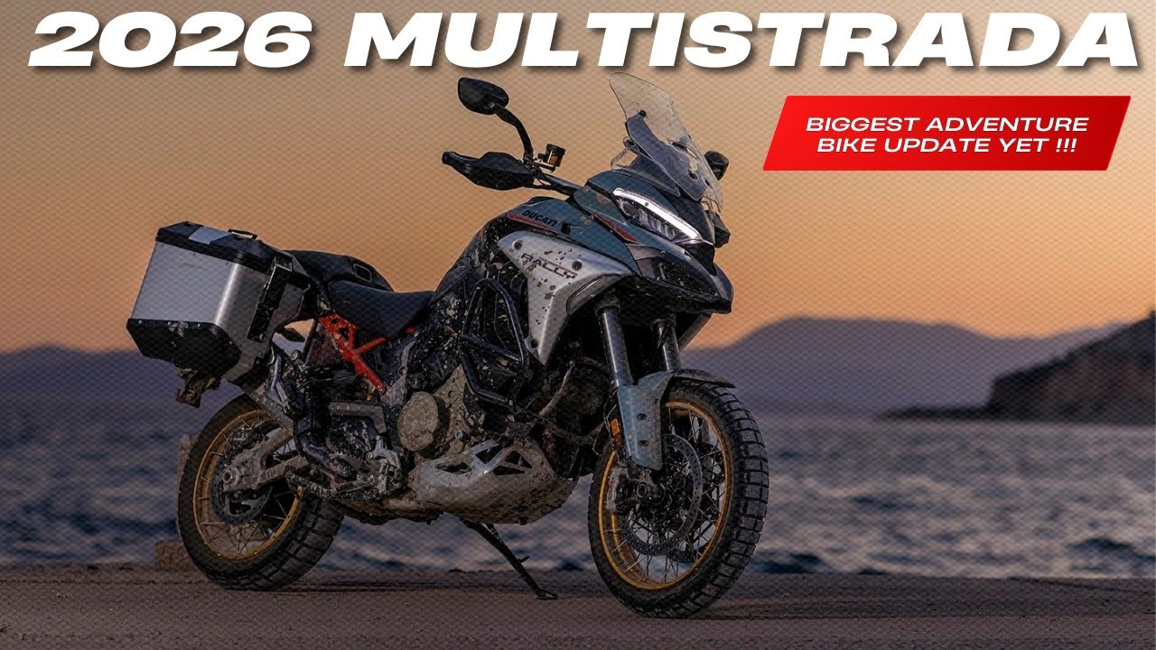 Раскрыты слухи о раллийном мотоцикле DUCATI MULTISTRADA V4 2026 года: чего могут ожидать райдеры.