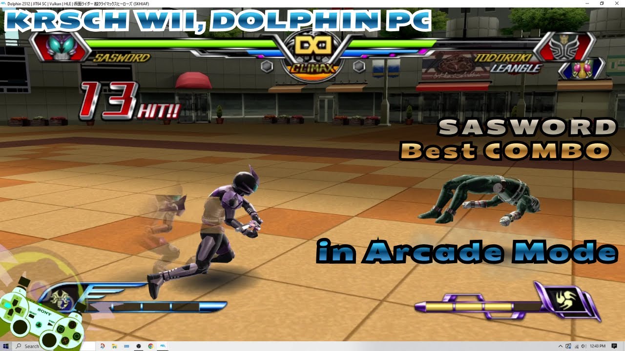 Sasword Arcade Mode Hard, KRSCH WII, DOLPHIN PC