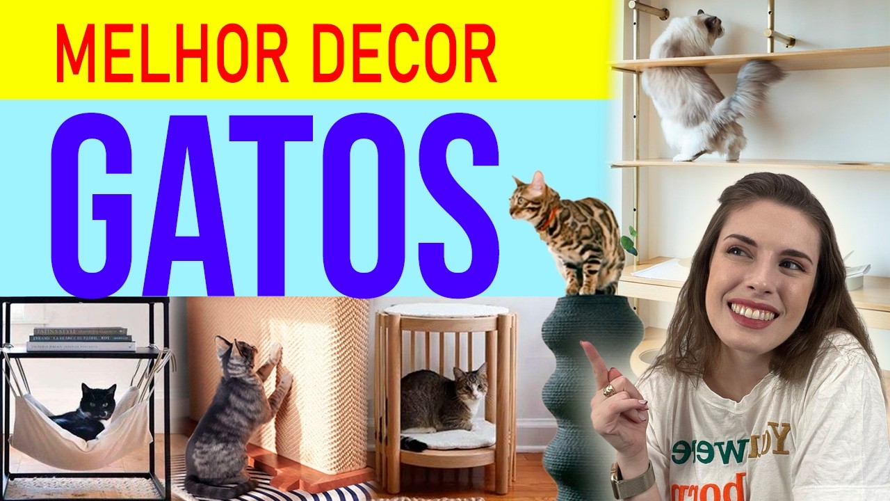 😺 DECORAR com GATOS em casa 😺 Dicas de decoração para quem tem gato em apartamento
