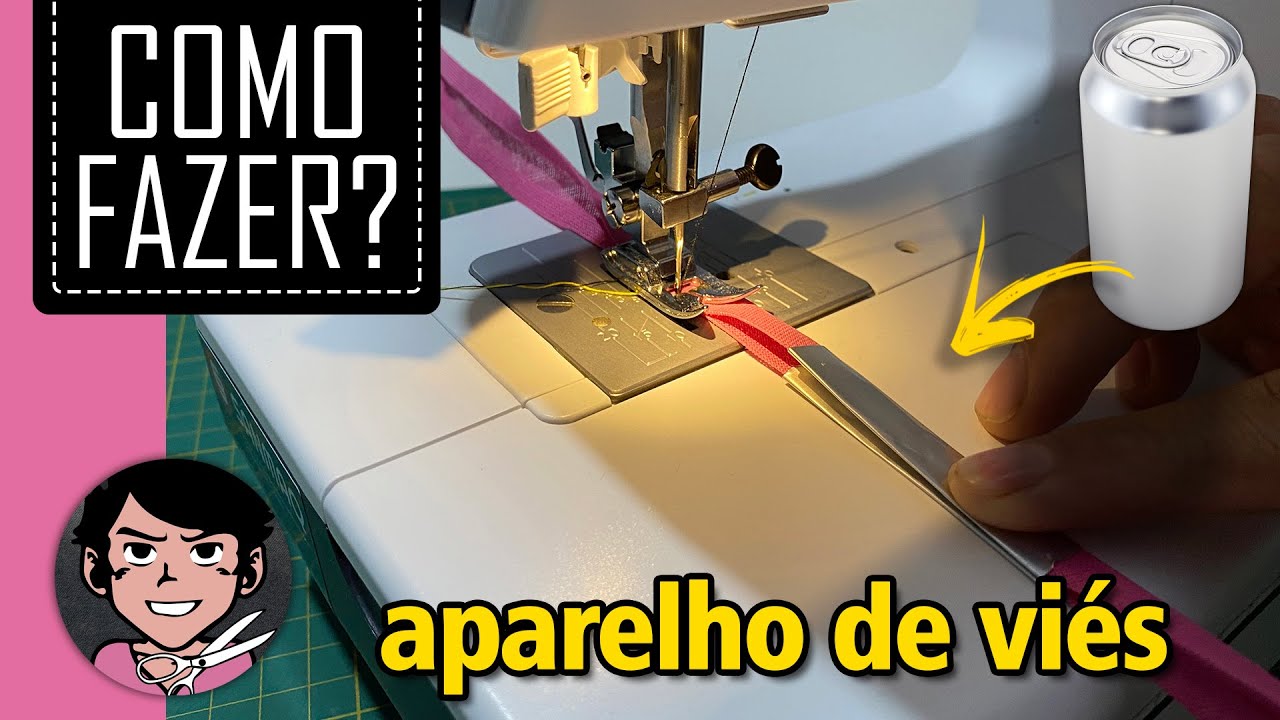 Como Fazer Aparelho de Viés [Aparelho de Viés Doméstico | Faça Você Mesmo | Truque de Costura]