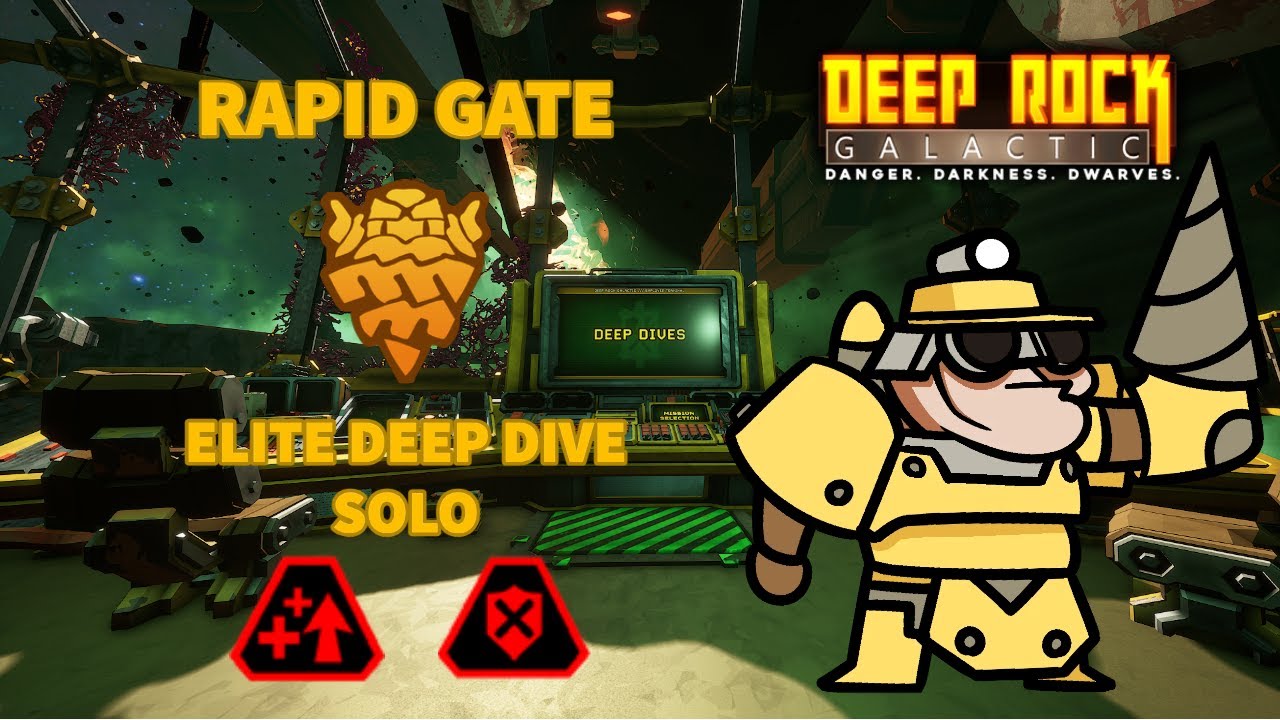 Deep Rock Galactic | Solo Elite Deep Dive (Rapid Gate) - Driller [No Commentary]