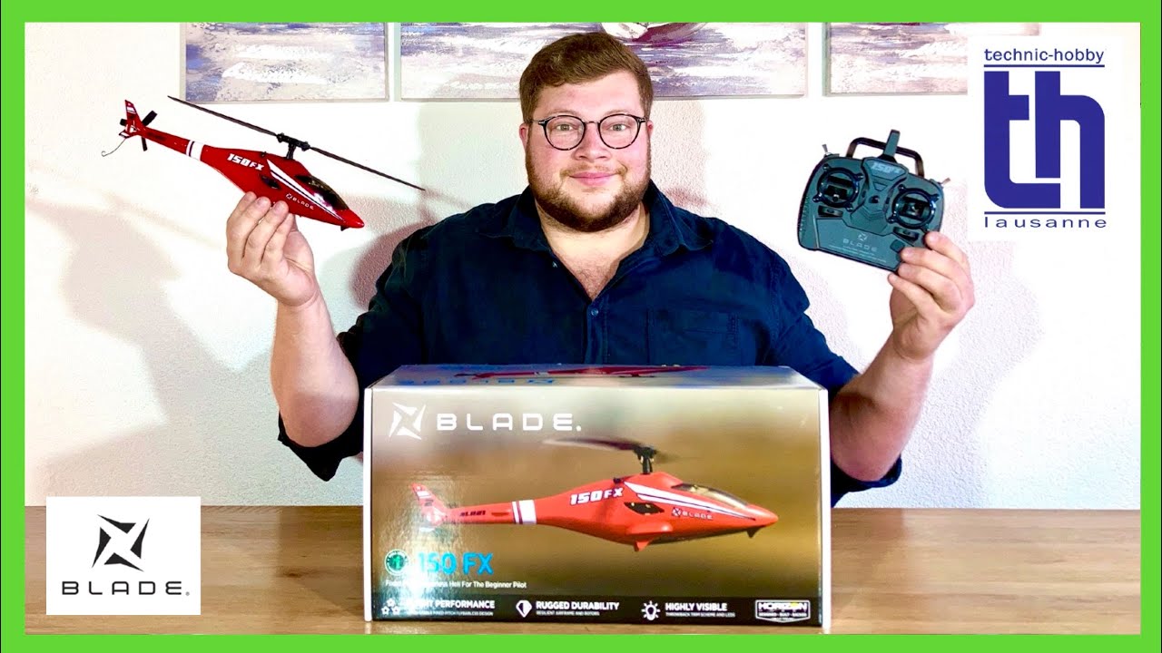 Présentation " BLADE 150 FX EP RTF" hélicoptère radio-commandés RC E-flite Horizon Hobby Review Test