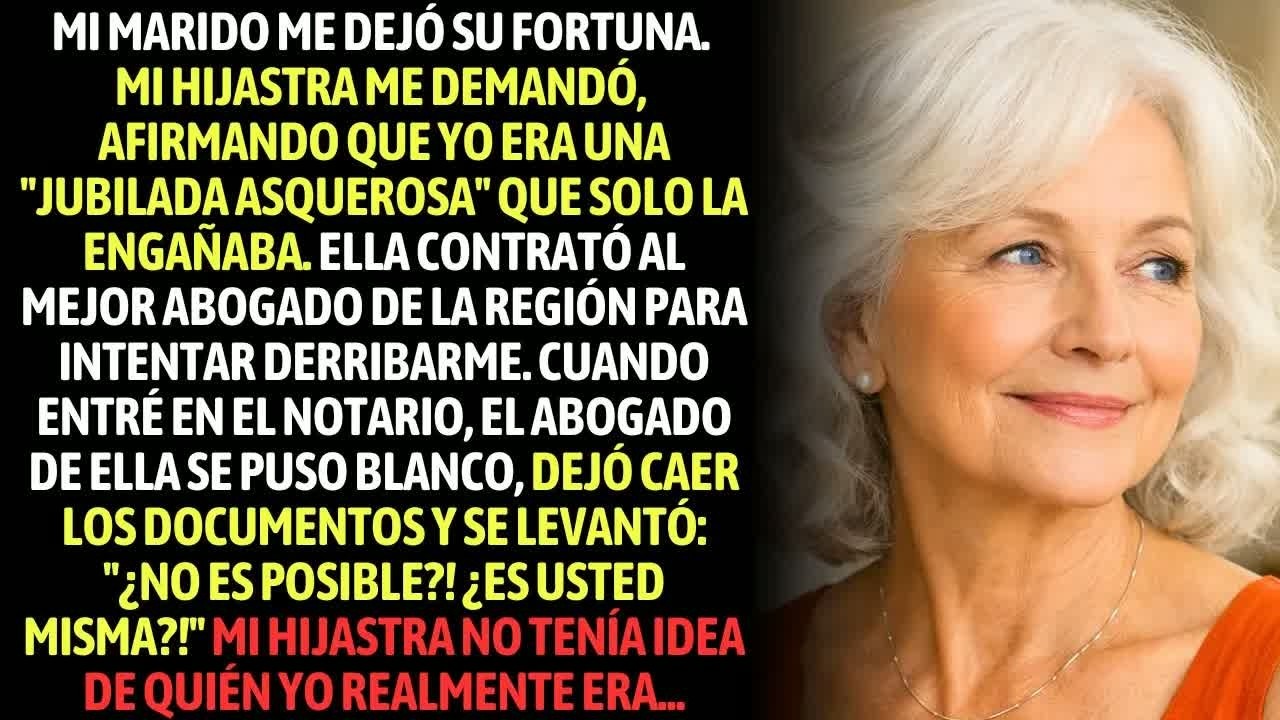 ＂¡Ella Es Solo Una Jubilada Asquerosa!＂ Mi Hijastra Se Rió En El Notario  El Abogado Me Reconoci
