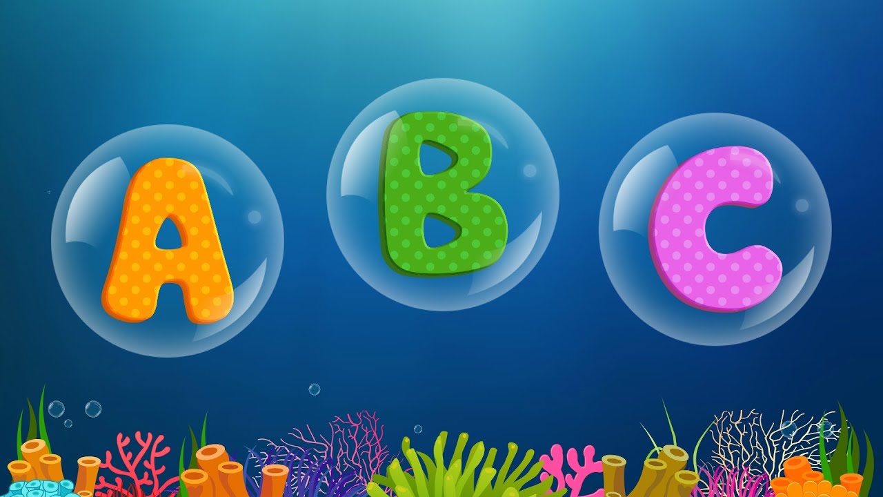 ABC Songs for Children - ABCD Song in Under Sea - Phonics Songs & Nursery Rhymes