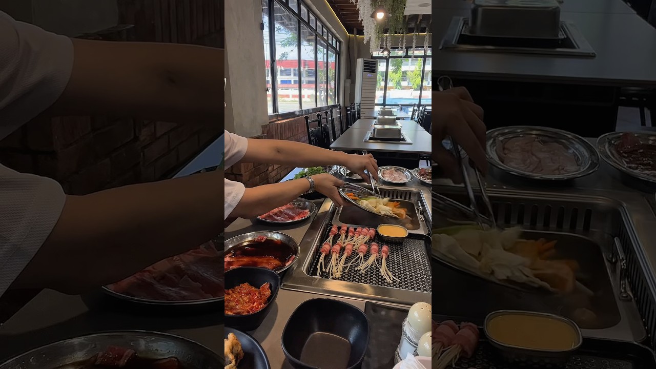 samgy + hotpot 🥢😋