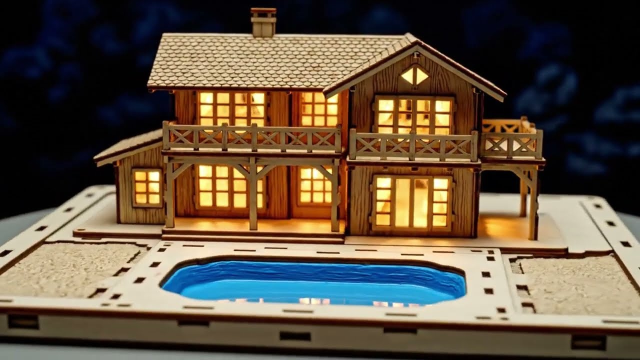 Build a small and beautiful house #factory #house