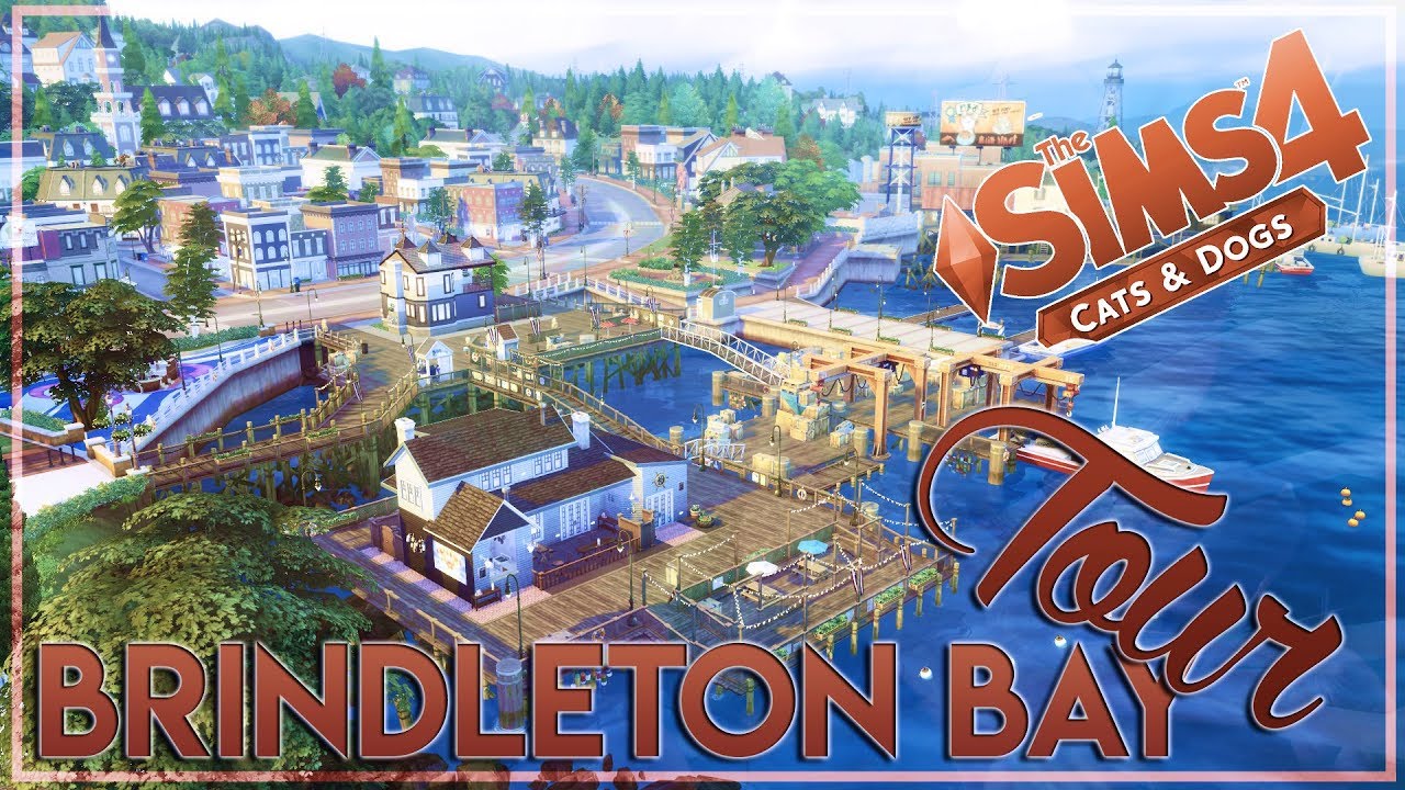 BRINDLETON BAY OVERVIEW (every lot) | The Sims 4 Cats & Dogs Expansion Pack