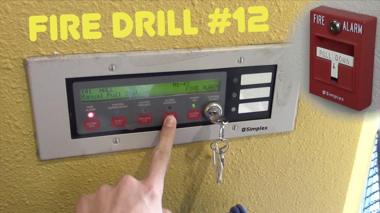 School Fire Drill #12: Simplex Annunciator