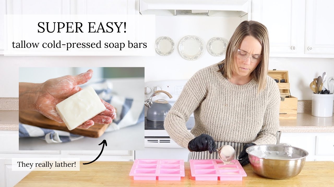 Cold-Process Tallow Soap Bars