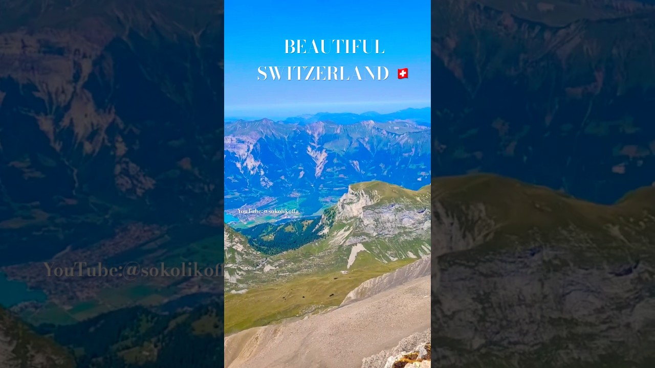BREATHTAKING PANORAMA ABOVE ROSENLAUI VALLEY &ndash; VIEWS OF LAKE BRIENZ, LUNGERN#switzerland#rosenlaui