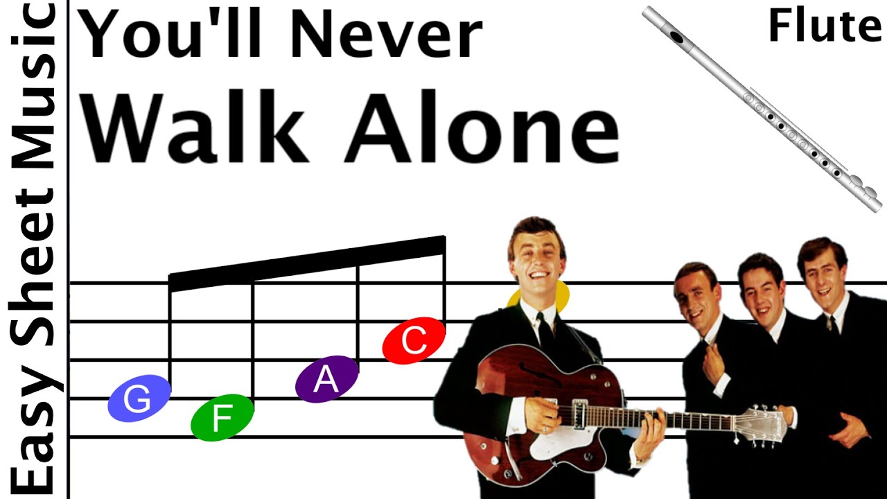 How to Play You'll Never Walk Alone on Flute | Easy Beginner Sheet Music
