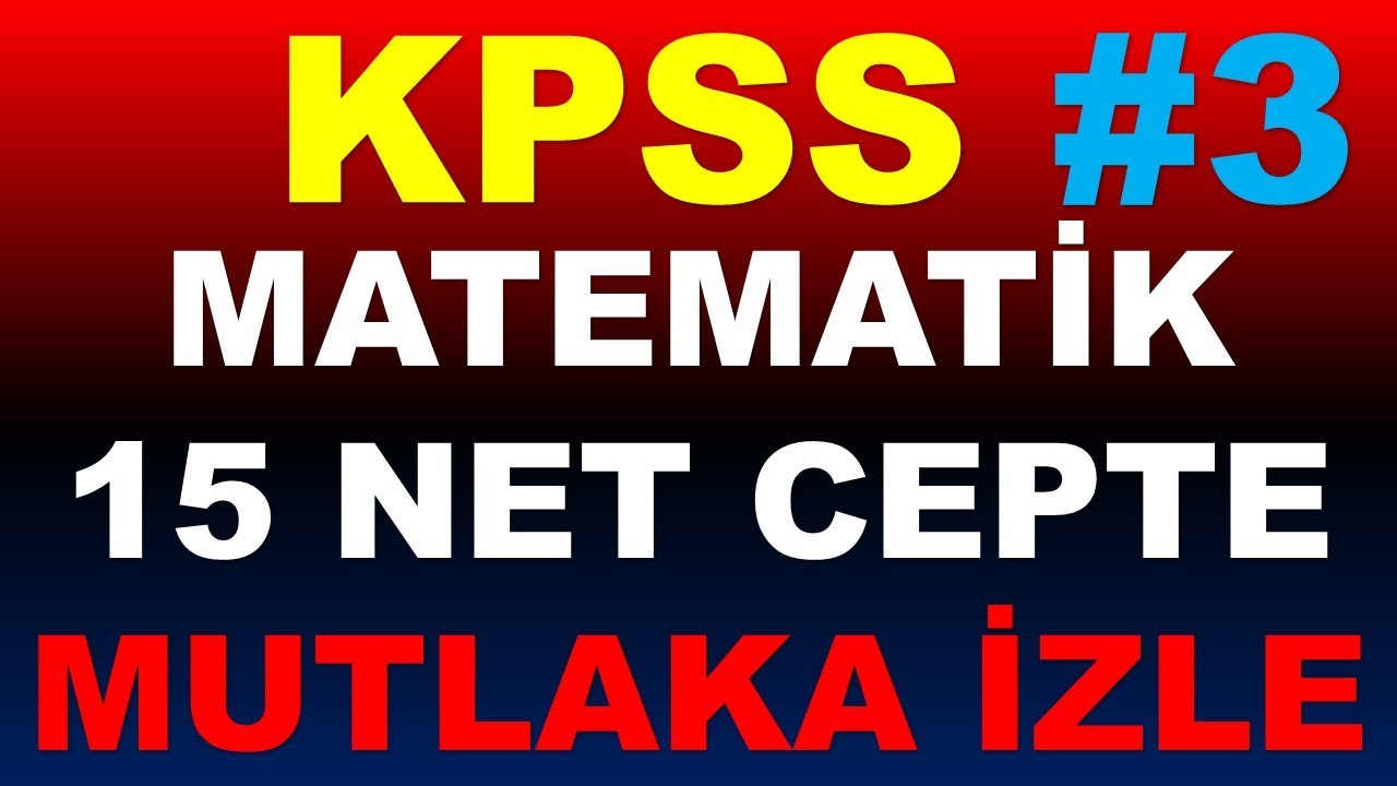 KPSS MATEMATİK