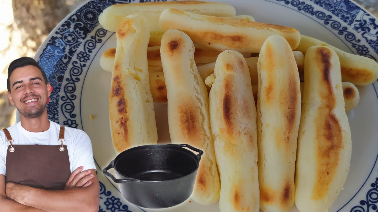 ASSADO NA PANELA 💥 O Tradicional BISCOITO de Polvilho fritado SEM ÓLEO - Ficou uma delícia!