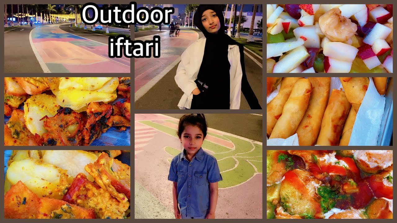 Outdoor iftari 😋| Cornishe iftari party 🥳
