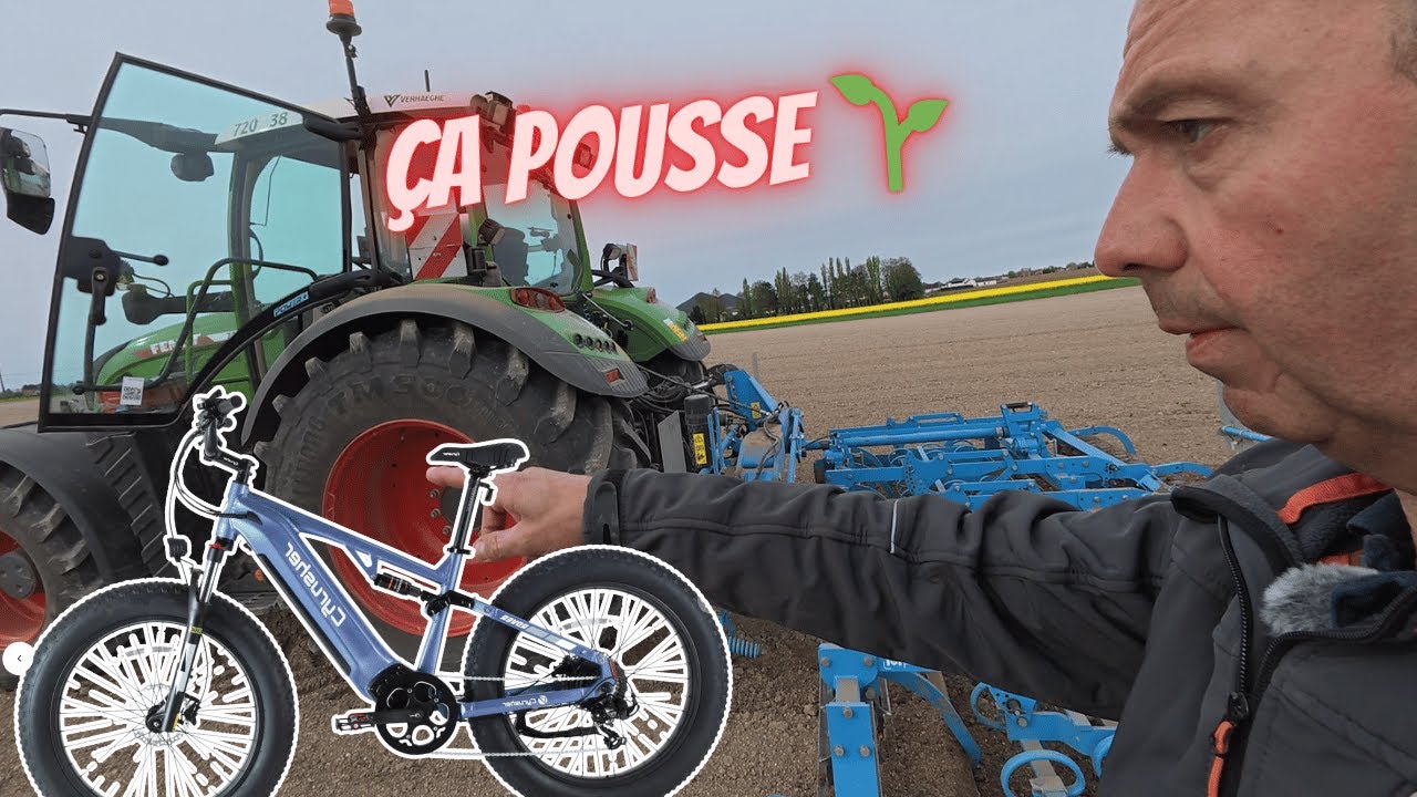 Ça pousse dans les champs 🌱 et avec le Cyrusher rover 🚴‍♂️