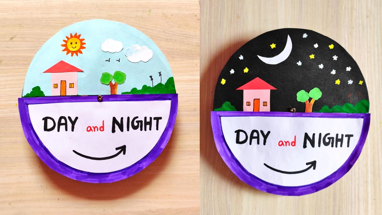 Day and Night working model making | Day Night Craft making school project|Day night science project