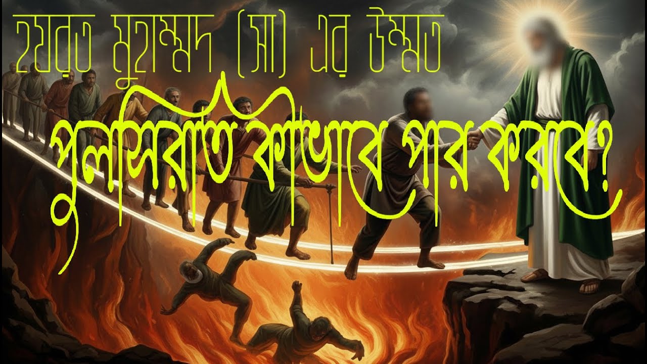 মহানবী (সা.)-এর উম্মত কীভাবে পুলসিরাত পার হবে? | Pul Sirat Crossing | #pulesirat #islamicvideo