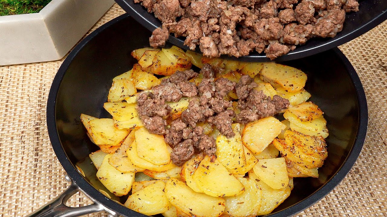СУМАСШЕДШИЙ рецепт с мясным фаршем и картофелем - Гениальная идея!