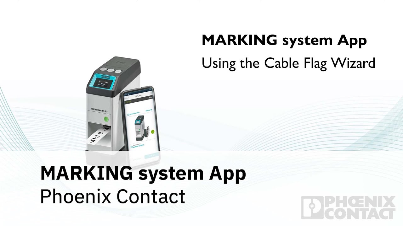 MARKING system app - Using the Cable Flag Wizard