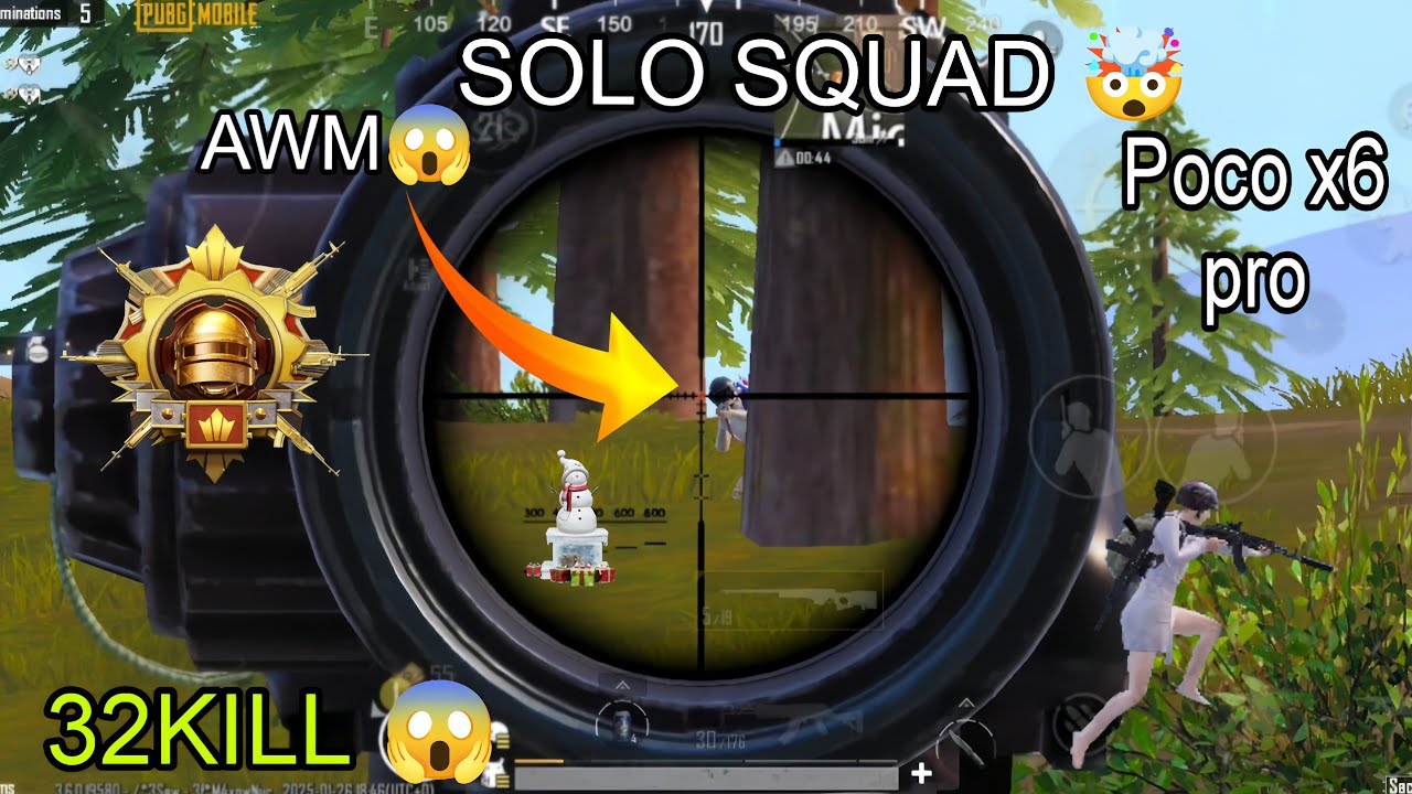 POCO X6 PRO TEST PUBG MOBILE Iivik 32KILL 😱 120FPS? SOLO SQUAD AWM @vazicYT