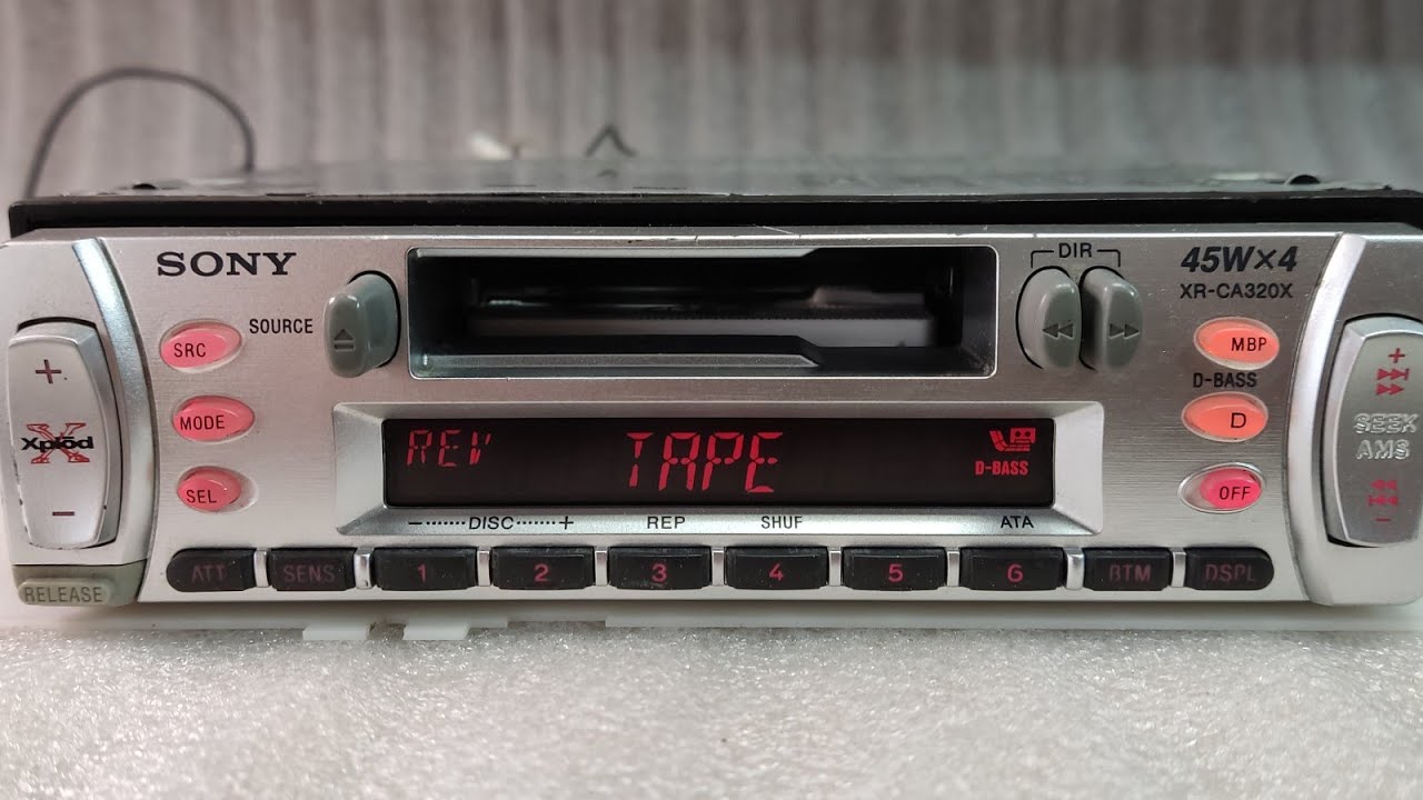 Estereo radio Am Fm Cassette Sony XR-CA320X OLD School