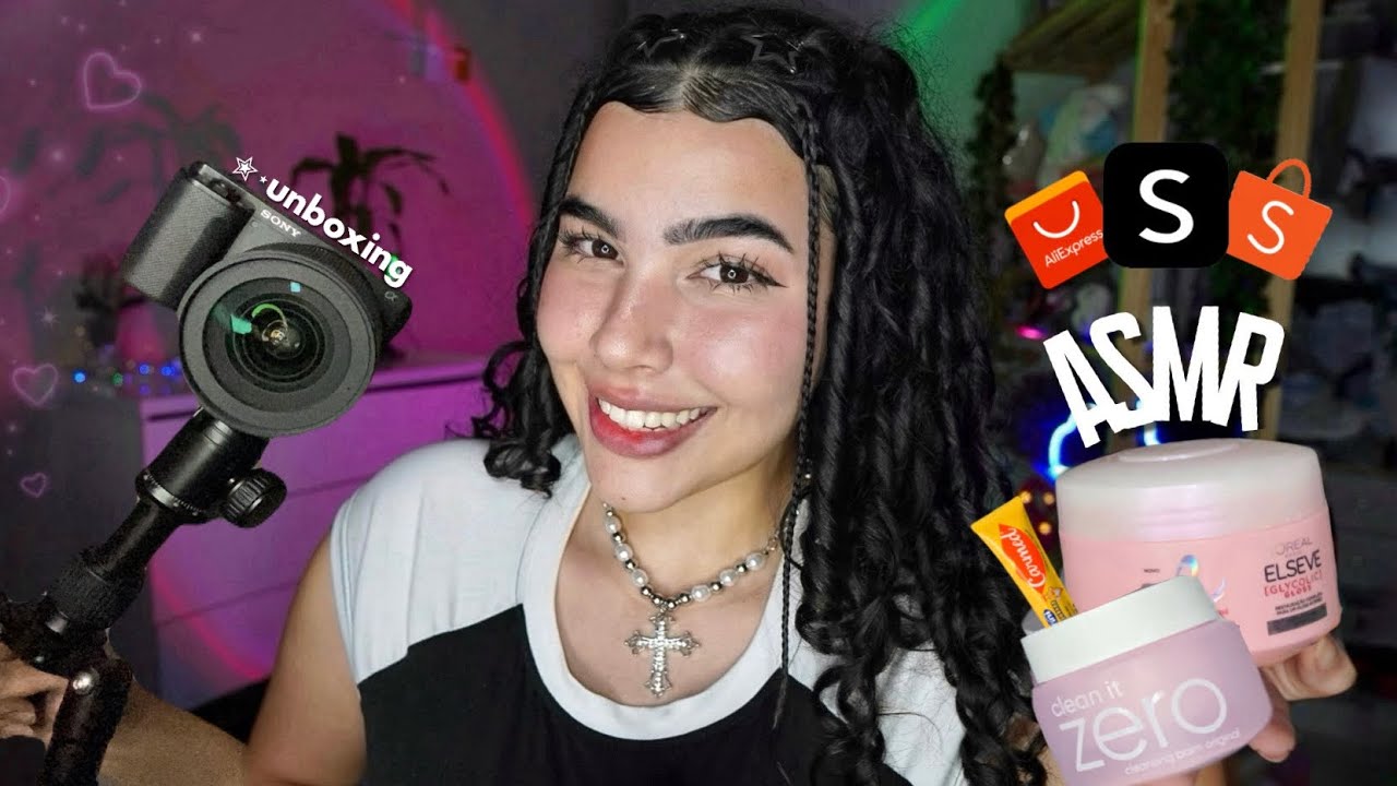 ASMR: COMPRINHAS DO MÊS 🛍️💸 | shein, shopee, aliexpress, farmácia…