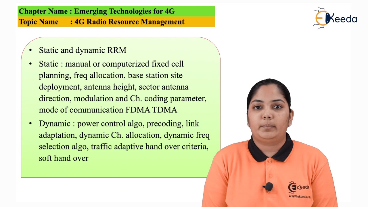 Radio Resource Management - Advanced Techniques for 4G Deployment - Mobile Communication System