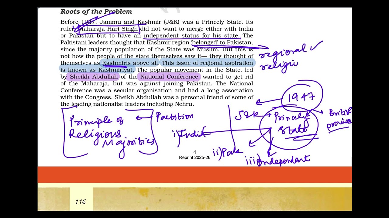 Roots of The Problem | Jammu and Kashmir | Part 2 | Class 12 Political Science 