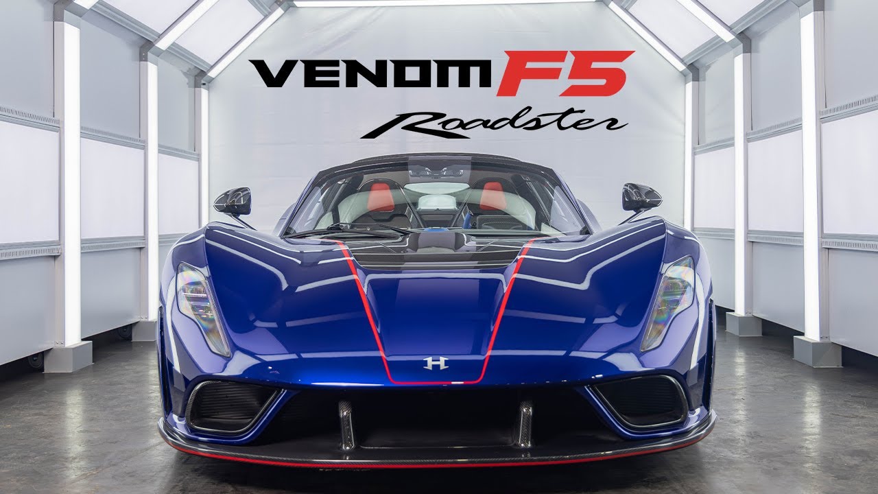 1817 Horsepower 'HYPER BLUE' Venom F5 Roadster | 4K | Pure Sound