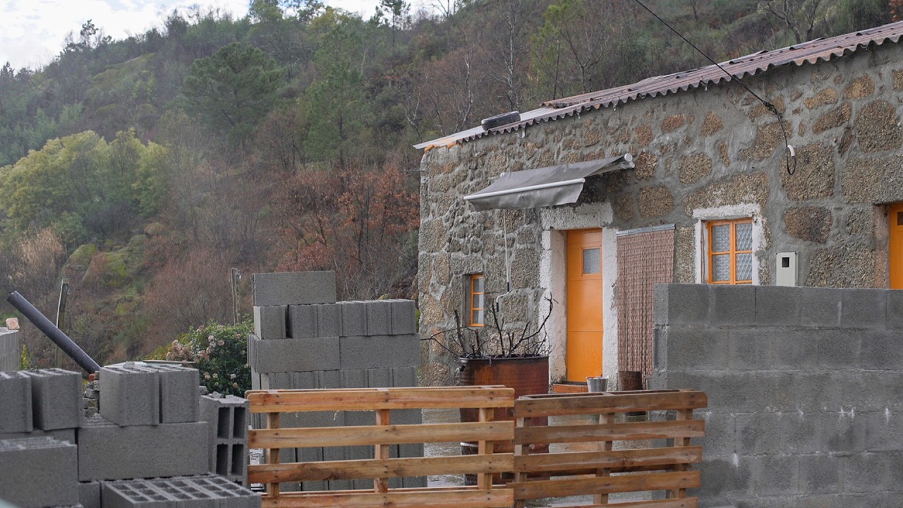 #34 Extreme Storms, Mud & First Veggie Garden on Our Mountain Farm in Portugal
