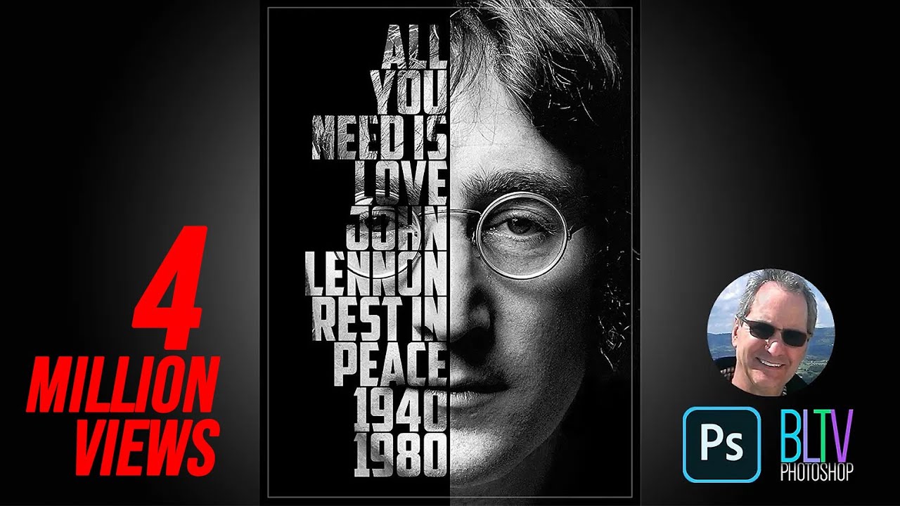Photoshop Tutorial: How to Create a Powerful, Text Portrait Poster