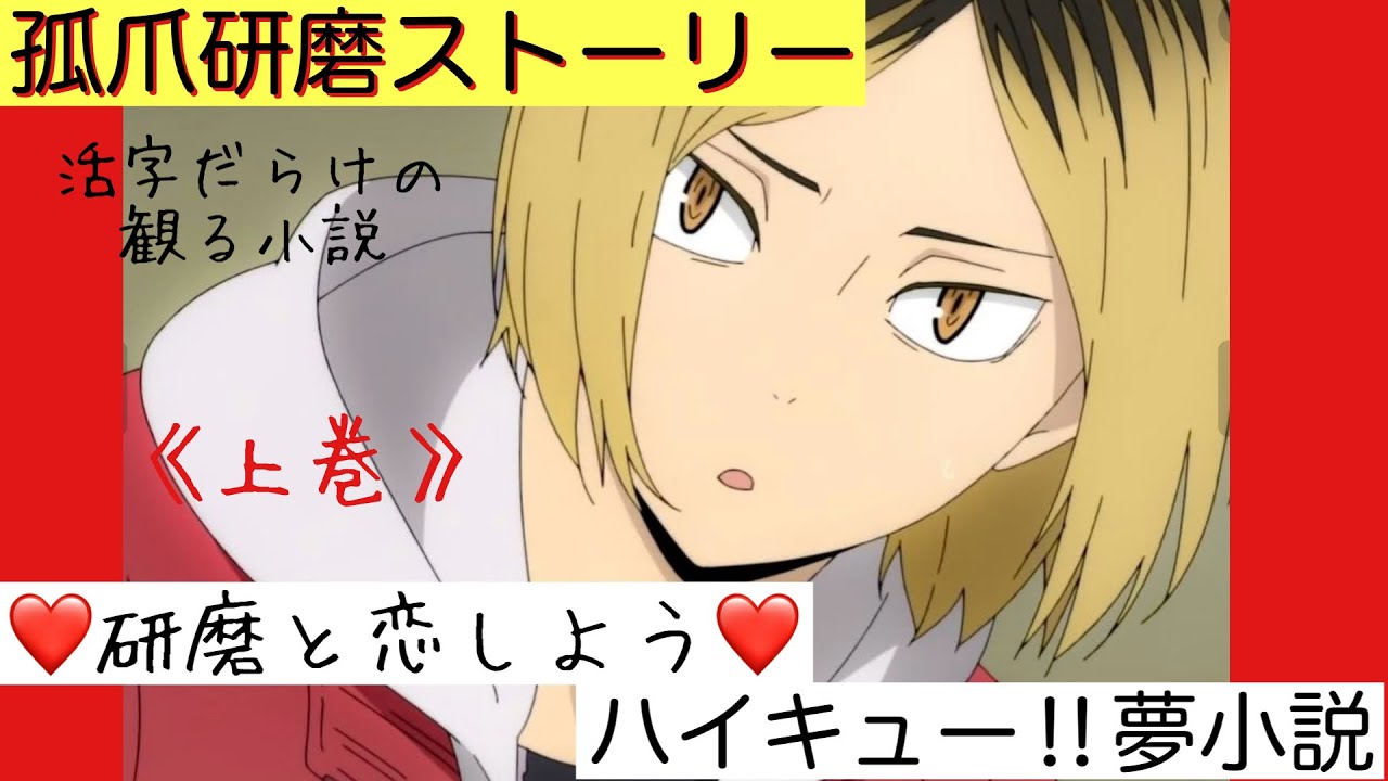 【ハイキュー‼︎夢小説】孤爪研磨ストーリー《上巻》活字だらけの観る小説　妄想ラブストーリー