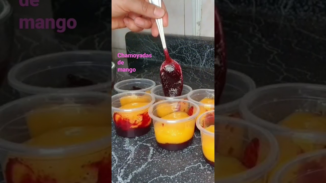 CHAMOYADAS DE MANGO 🥭 postre de temporada 🤤 f&aacute;cil,  econ&oacute;mico y muy sabroso