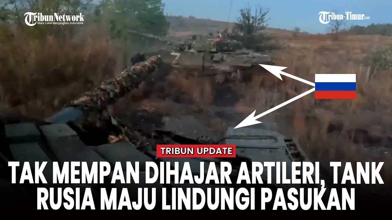 [full] Rekaman Mencekam! Tank Rusia Hadapi Hujan Artileri Demi Lindungi Infanteri di Avdeevka