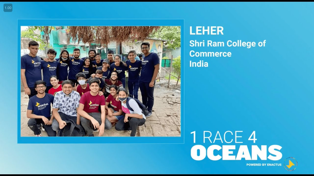 Project Leher at 1 Race 4 Oceans | Enactus SRCC