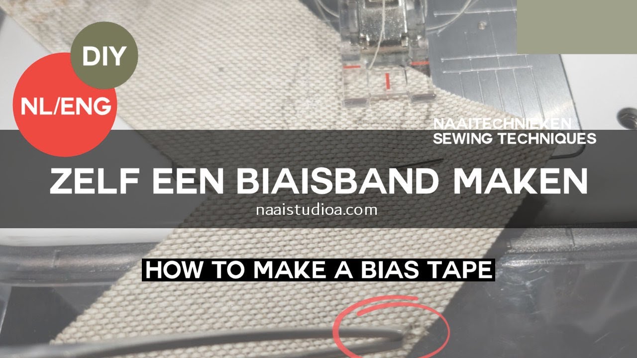 Zelf een biaisband maken/DIY how to make a bias tape 🧵🪡