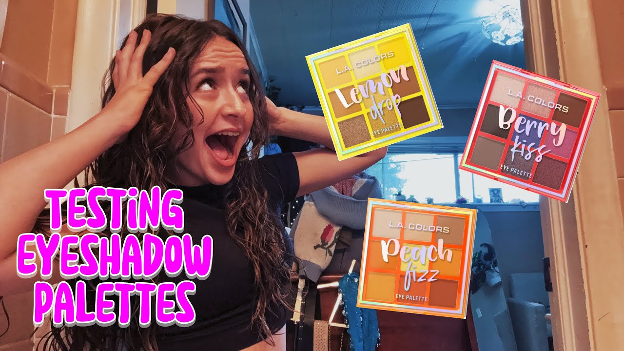 Testing out L.A. colors Eyeshadow Palettes