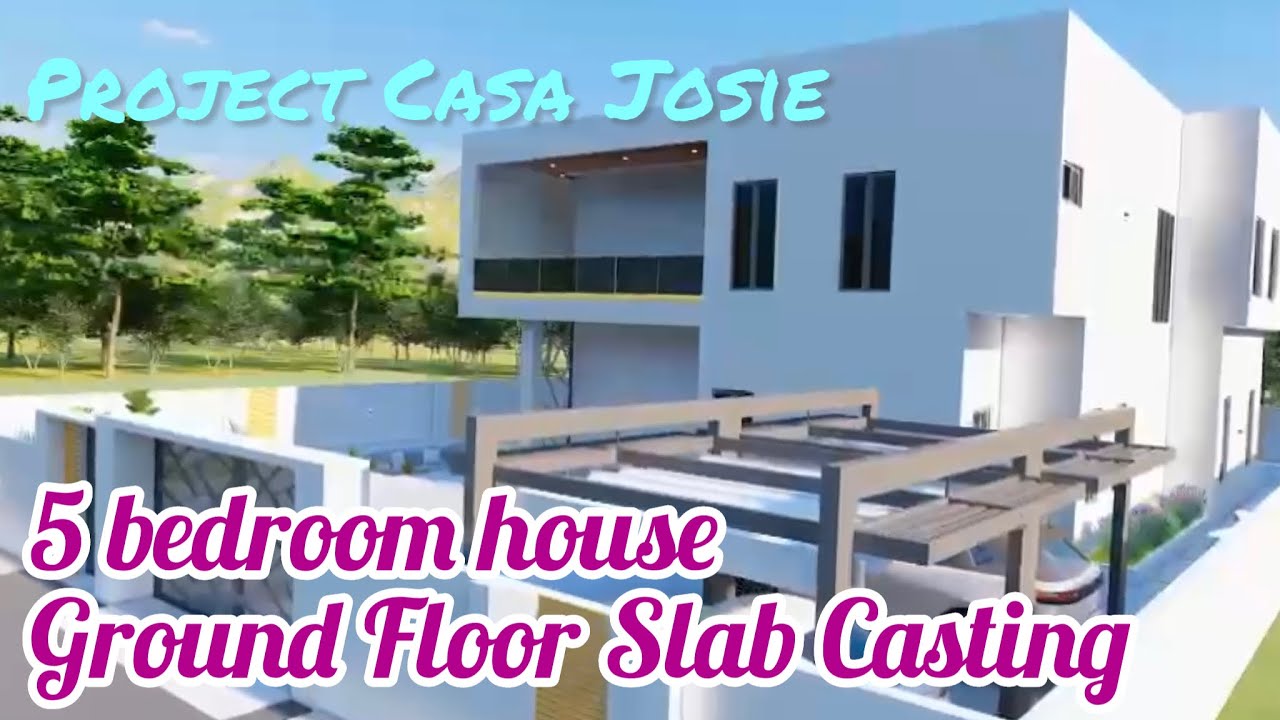 Building in Ghana : Ground floor Casting @ Project Casa Josie