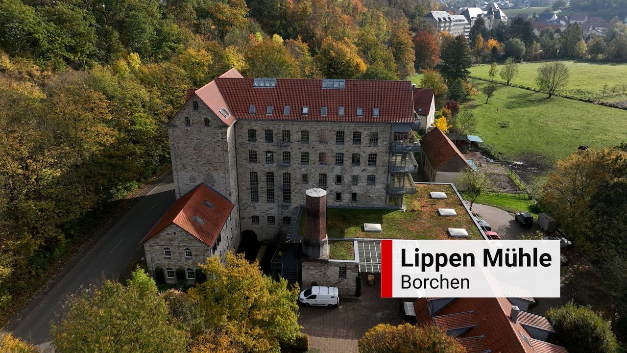 Unternehmensgebäude in OWL: die historische Lippen Mühle in Borchen (Kreis Paderborn)