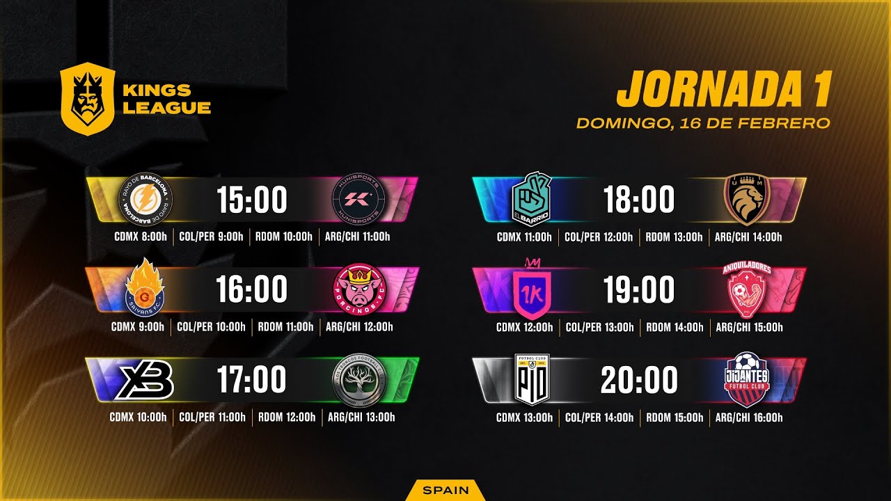 👑 Kings League Spain - JORNADA 1 ⚽ #KINGSLEAGUEJ1