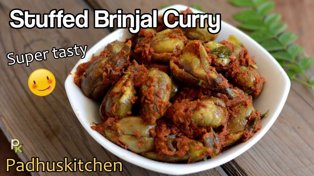Brinjal Stuffed Curry-Stuffed Baingan Dry Curry