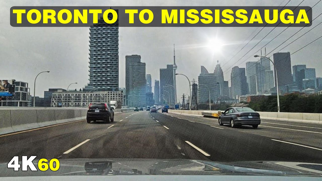 Driving From Toronto to Port Credit in Mississauga (July, 2021)