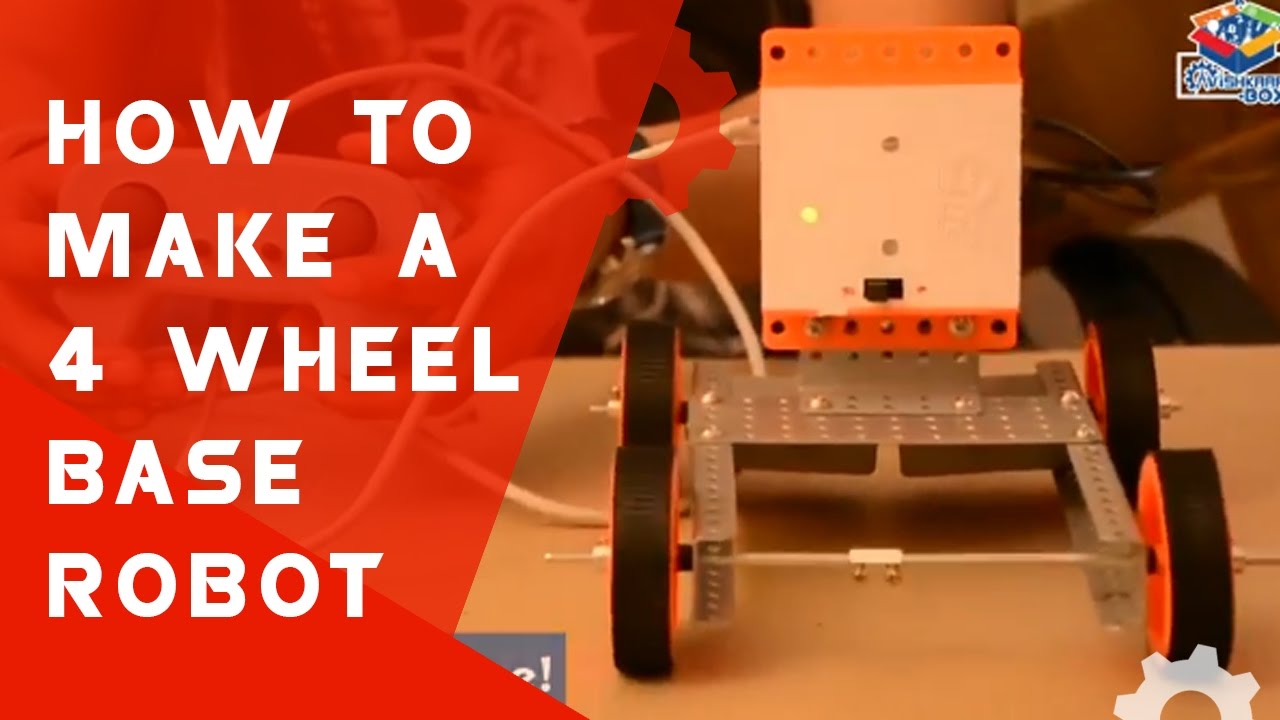 How to make a 4 Wheel Base Robot I Robotronics LITE ( E Series)