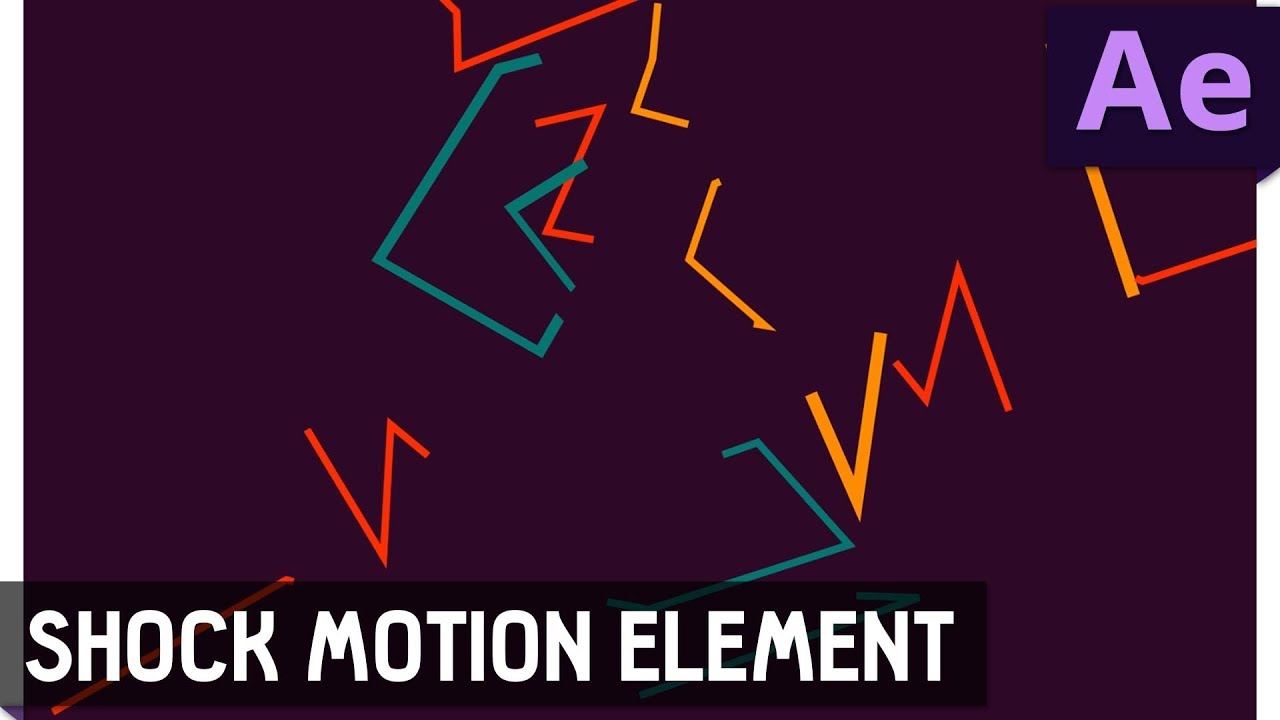 Tutorial 18: Shock Motion Element in After Effects ✔